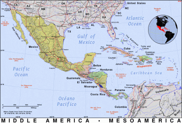 mapa mesoamérica centroamérica